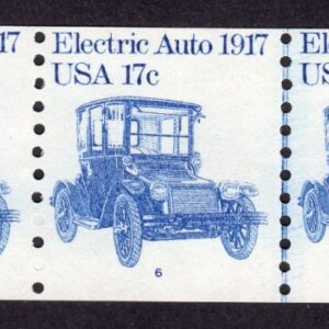 Scott #1906 Electric Auto (Car) eV 1917 PNC5 Stamp of 5 Coil - MNH P#6