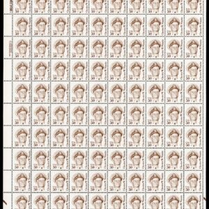 Scott #1869d Chester W. Nimitz Sheet of 100 Stamps - MNH Dull Gum P#3 LL