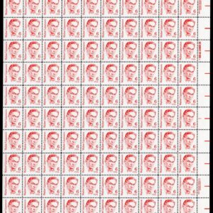 Scott #1849 Walter Lippmann Great Americans Sheet of 100 Stamps - MNH P#1 Right