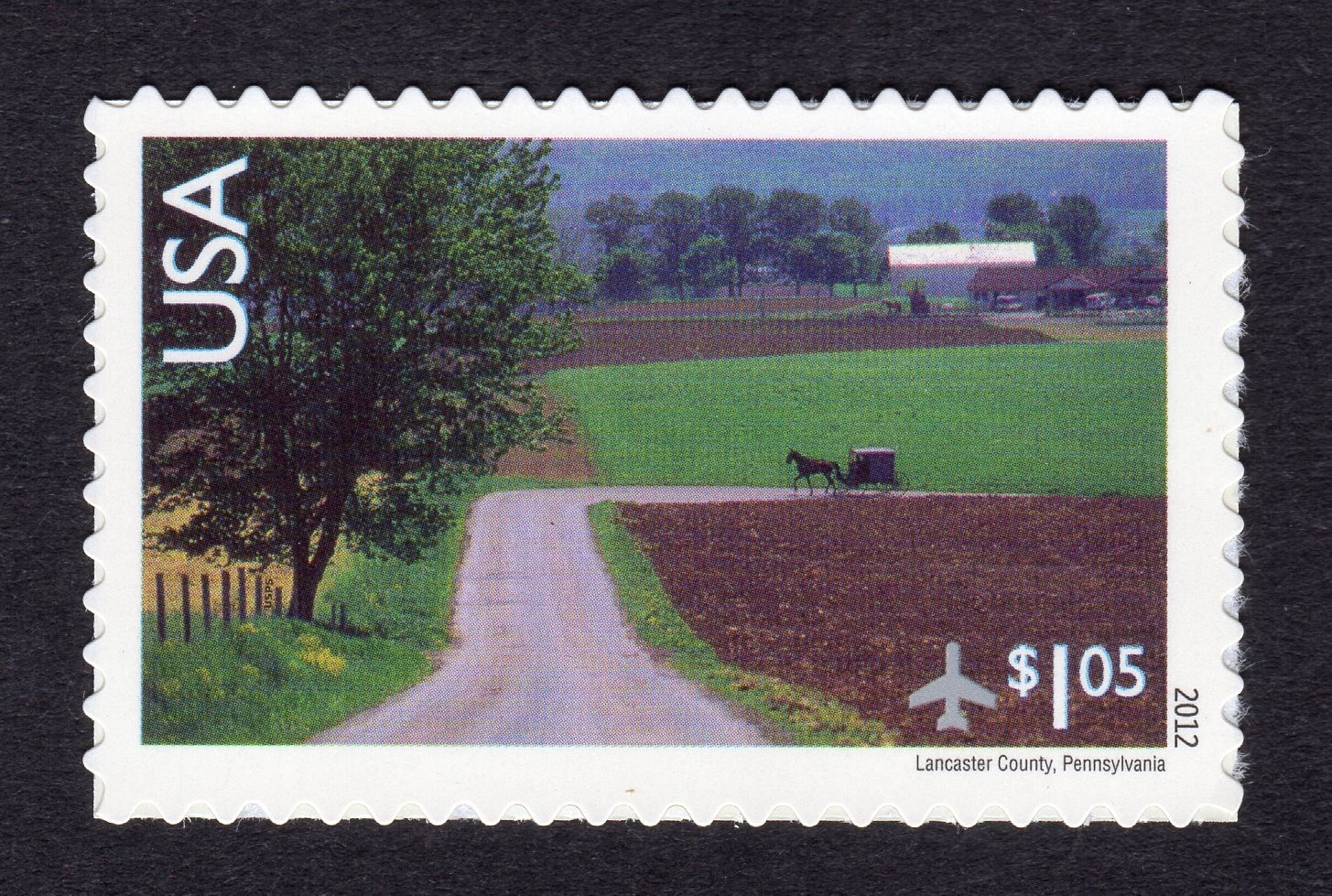 Scott #c150 Lancaster, PA $1.05 Single Airmail Stamp - MNH