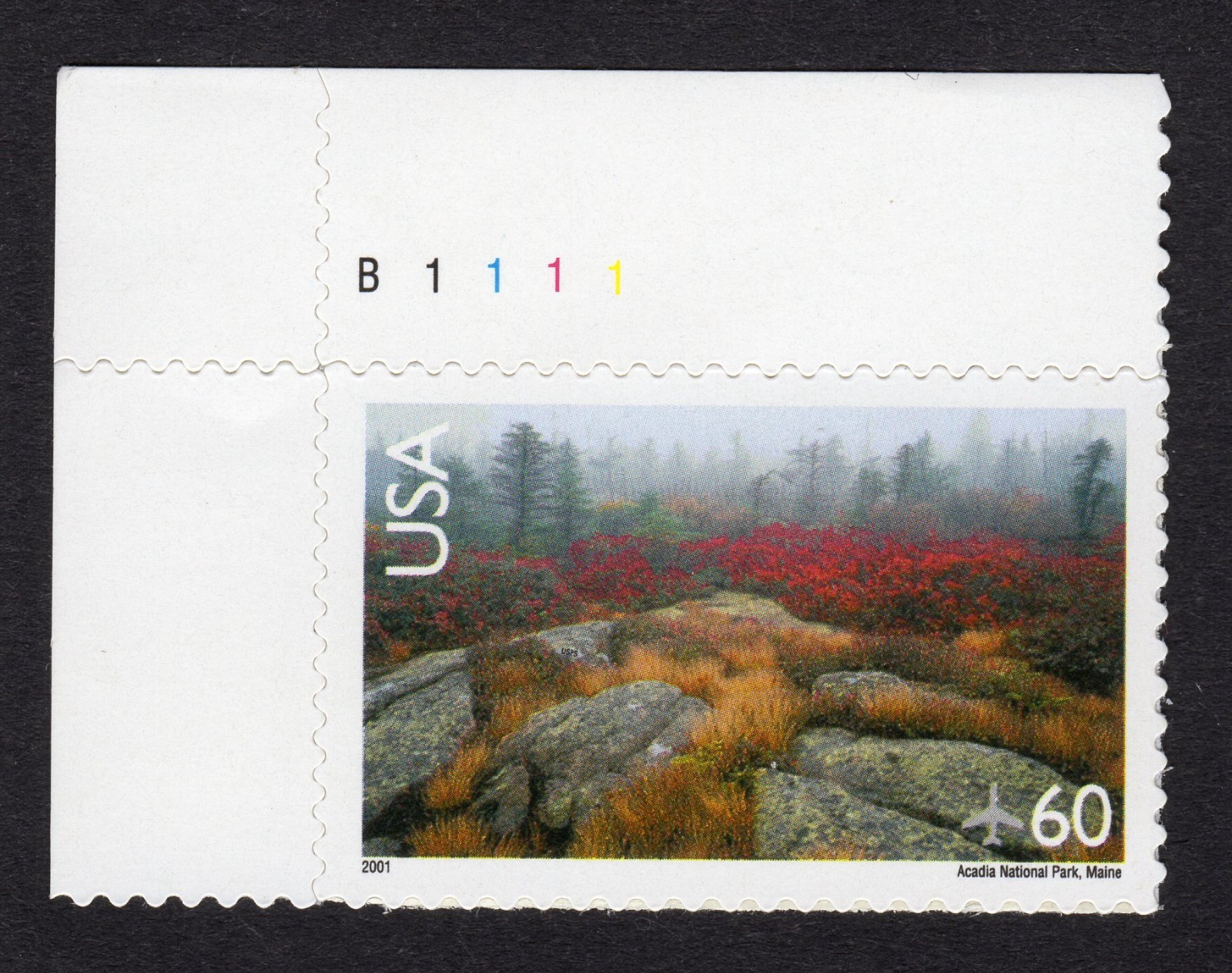 Scott #c138 Acadia National Park Airmail Plate # Single Stamp - MNH UL