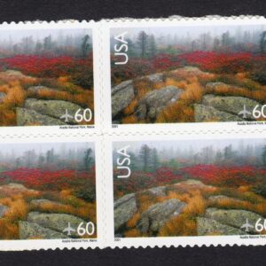 Scott #c138 Acadia National Park Airmail Block of 4 Stamps - MNH w/Price