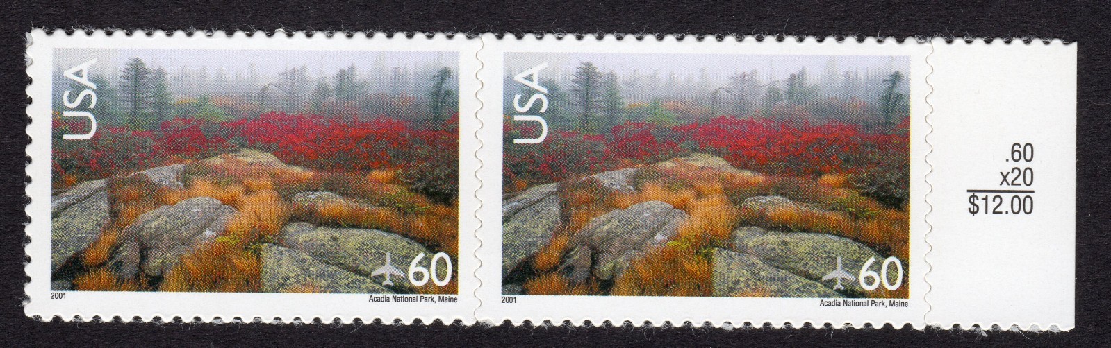 Scott #c138 Acadia National Park Airmail Pair of Stamps - MNH w/Price
