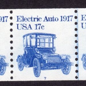 Scott #1906 Electric Auto (Car) eV 1917 PNC5 Stamp of 5 Coil - MNH P#7