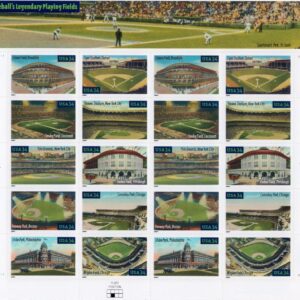 Scott# 3519a (3510-19) Legendary Baseball Fields Full Sheet of 20 Stamps - MNH