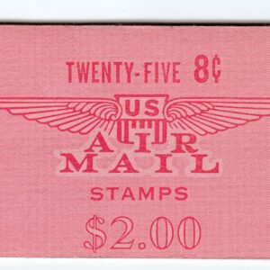 Scott #BKC10 (c64b) Jet Over Capitol Booklet of 25 Stamps - MNH Slogan #1 (B)