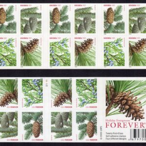 Scott #4481b (4478-4481) Evergreen Trees Booklet of 20 Stamps - MNH