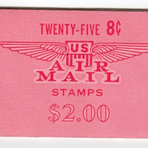Scott #BKC12 (c64b) Jet Over Capitol Booklet of 25 Stamps - MNH Slogan #2