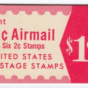 Scott #BKC22 (c78a, 1280c) Jet Airmail Booklet of 8 & 6 Stamps MNH EFO xtra 4