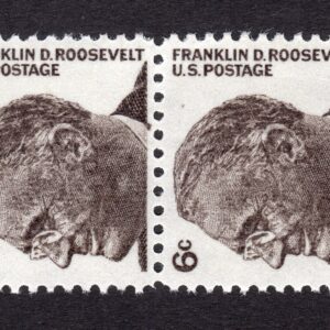 Scott #1284 Franklin D Roosevelt Pair of Booklet Stamps - MNH