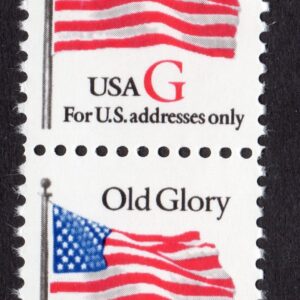 Scott #2882 Old Glory Flag w/Red G Pair of Stamps - MNH