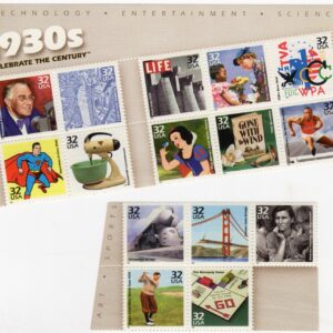 Scott #3185 32¢ 1930s Celebrate the Century Sheet of 15 Stamps - MNH Separated