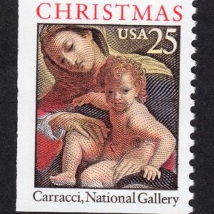 Scott #2427a Christmas Madonna (Carracci) Single Stamp - MNH