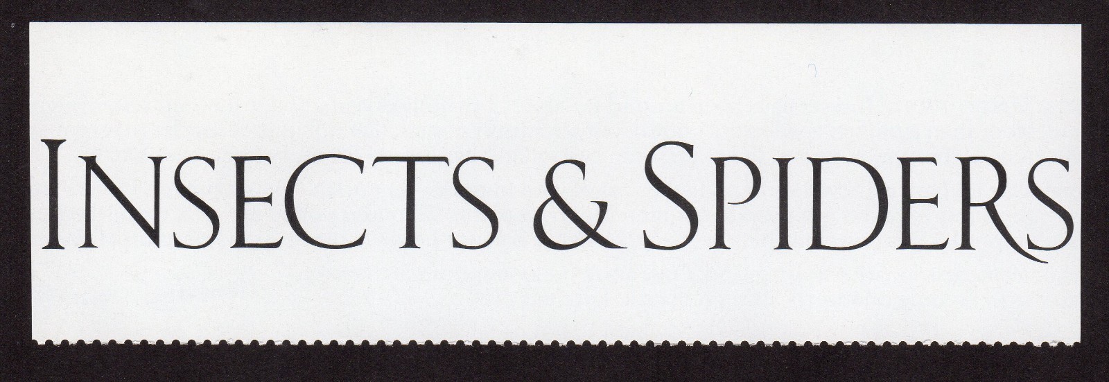 Scott #3351 Insects & Spiders Title Strip - Trimmed No Stamps