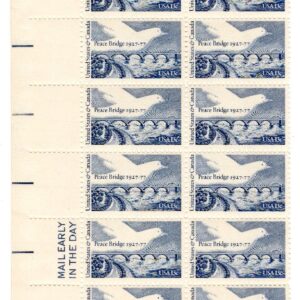 Scott #1721 Canada Peace Bridge Niagra Plate Block of 20 Stamps - MNH P#38051 LL