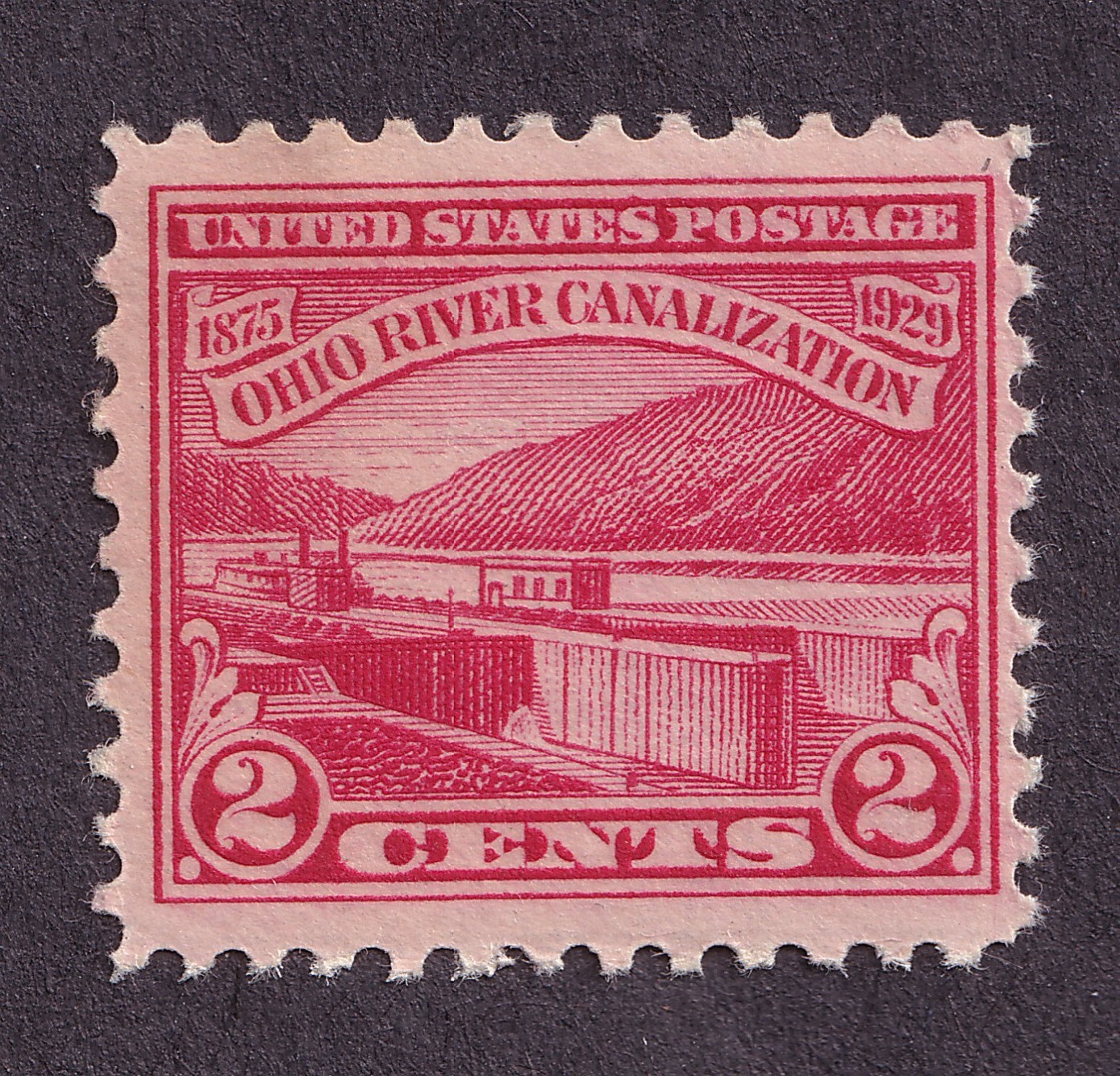 Scott #681 Ohio River Canalization Single Stamp - MNH #3 VF
