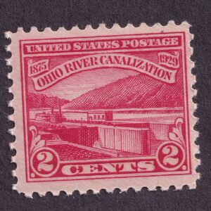 Scott #681 Ohio River Canalization Single Stamp - MNH #4 VF