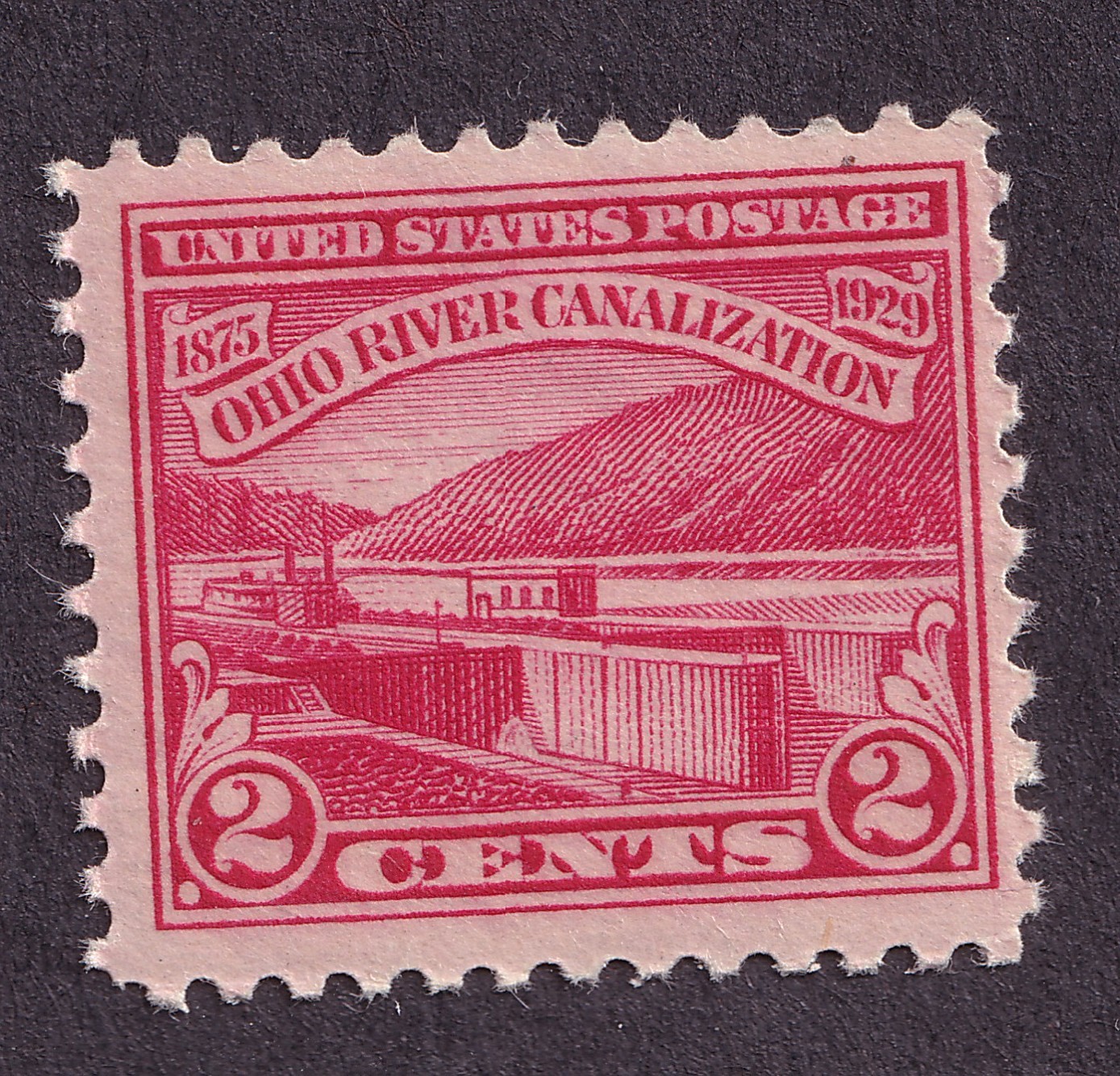 Scott #681 Ohio River Canalization Single Stamp - MNH #4 VF