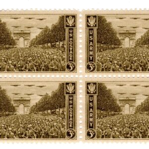 Scott #934 US Army in Paris Block of 4 Stamps - MNH w/EE Selvage
