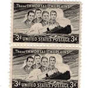 Scott #956 Immortal Chaplains Pair of Stamps - MNH