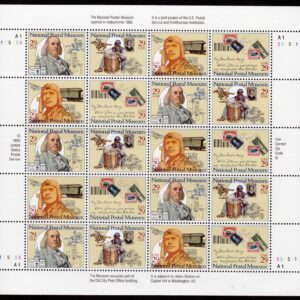 Scott #2782a (2779) National Postal Museum Sheet of 20 Stamps MNH P#A1-551511