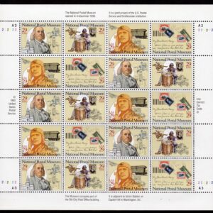 Scott #2782a (2779) National Postal Museum Sheet of 20 Stamps MNH P#A3-222232
