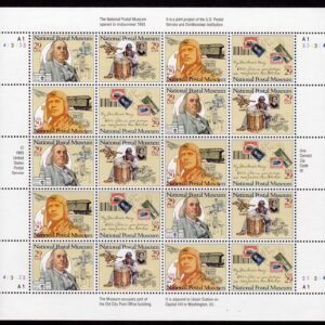 Scott #2782a (2779) National Postal Museum Sheet of 20 Stamps MNH P#A1-334334