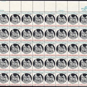 Scott #1753 13¢ French Alliance Sheet of 40 Stamps - MNH P#38538 UL