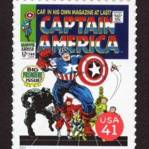 Scott #4159o Captain America Comic Book Single Stamp - MNH