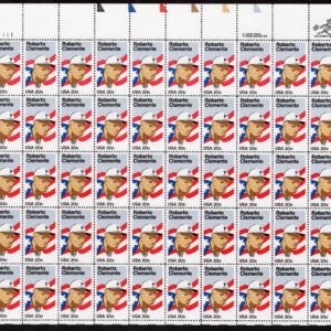 Scott #2097 20¢ Roberto Clemente Puerto Rico Sheet of 50 Stamps - MNH UL