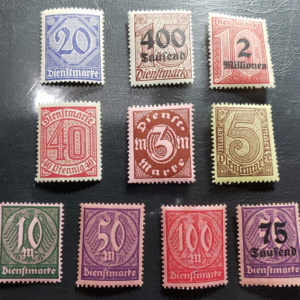 Stamp Europe Germany Official Stamp Issues of the Republic - set of 10