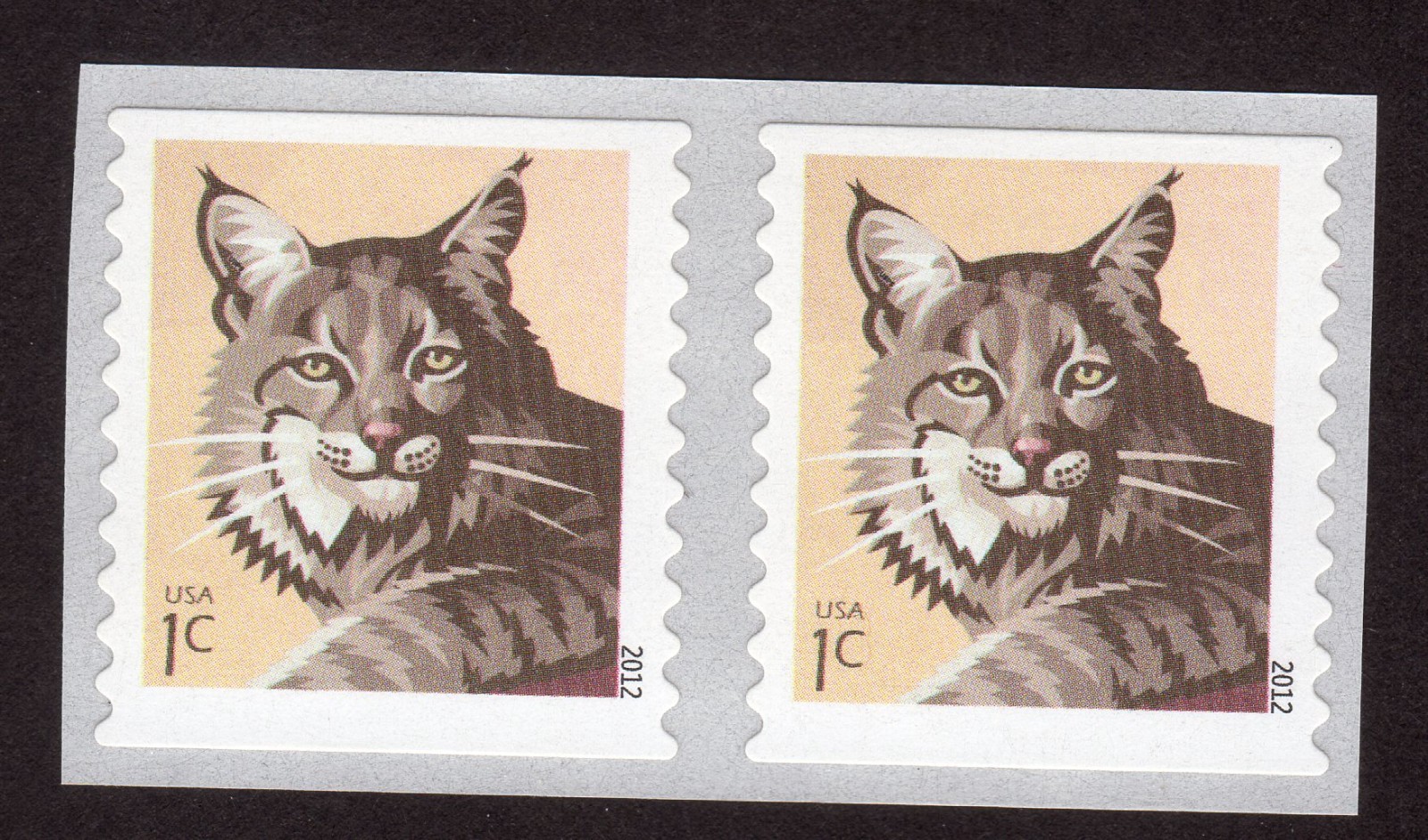 Scott #4672 2012 Bobcat Pair of Coil Stamps - MNH