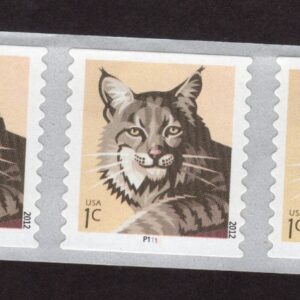 Scott #4672 2012 Bobcat Plate # Coil of 5 (PNC5) Stamps - MNH