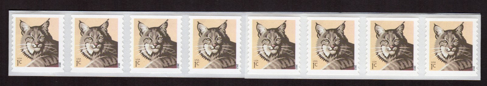 Scott #4672 2012 Bobcat Coil of 20 Stamps - MNH
