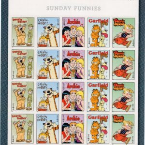Scott #4471a (4467-71) Sunday Funnies Sheet of 20 Stamps - MNH