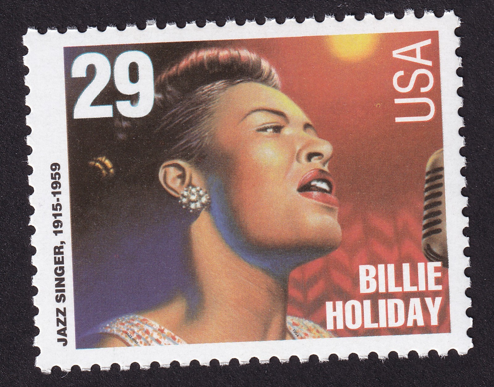 Scott #2856 Billie Holiday Blues Singer Single Stamp - MNH