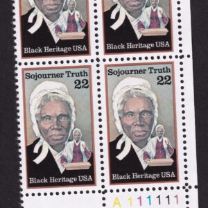 Scott #2203 Sojourner Truth (Black Heritage) Plate Block of 4 Stamps - MNH LR