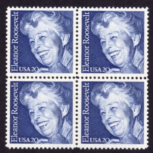 Scott #2105 Eleanor Roosevelt Block of 4 Stamps - MNH