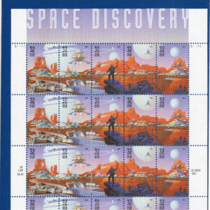 Scott #3242a Space Discovery Sheet of 20 Stamps - Sealed Blue
