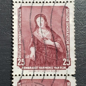 Stamp Europe German Democratic Republic 1957 Rembrandt 25pf