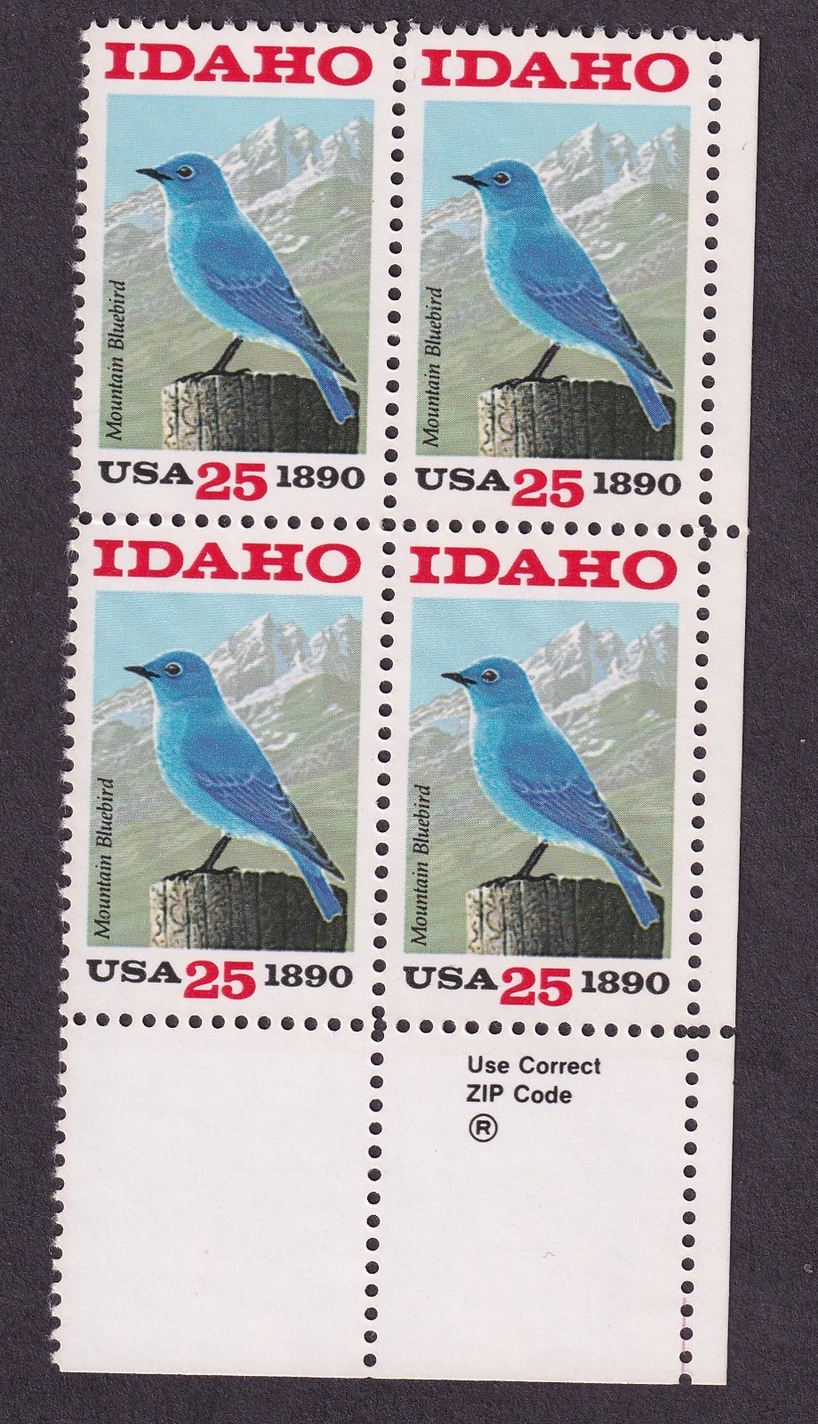 Scott #2439 Idaho Zip Block of 4 Stamps - MNH