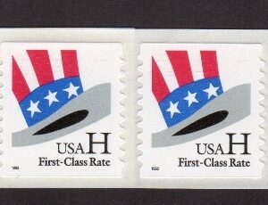 Scott #3266 Patriotic Hat H Rate Plate # Coil of 25 Stamps - MNH