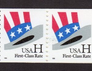 Scott #3264 Patriotic Hat H Rate Plate # Coil of 25 Stamps - MNH P#1111