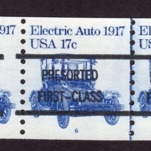 Scott #1906a Electric Auto 1917 Precancel PNC5 Stamp of 5 Coil - MNH P#6 A