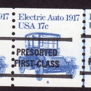 Scott #1906a Electric Auto 1917 Precancel PNC5 Stamp of 5 Coil - MNH P#6 B