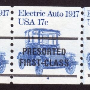 Scott #1906a Electric Auto 1917 Precancel PNC5 Stamp of 5 Coil - MNH P#4 C