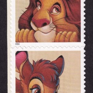Scott #3868a (3865-68) Disney Friendship Vertical Strip of 4 Stamps - MNH Mickey
