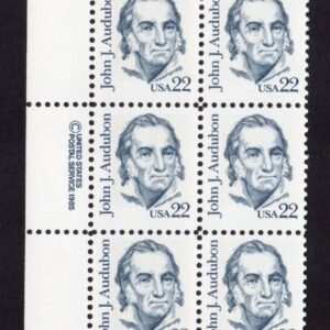 Scott #1863 John Audubon Plate Block Of 14 Stamps - MNH P#1 UL