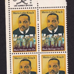 Scott #1771 Martin Luther King, Jr Zip Block of 4 Stamps - MNH