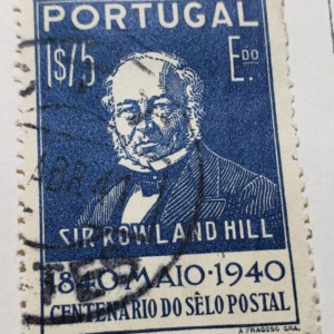 Stamp Europe Portugal 1940 Sir Rowland Hill sc#602 A124